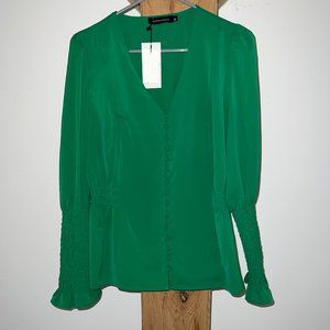 Alpha & Omega blouse Sz L